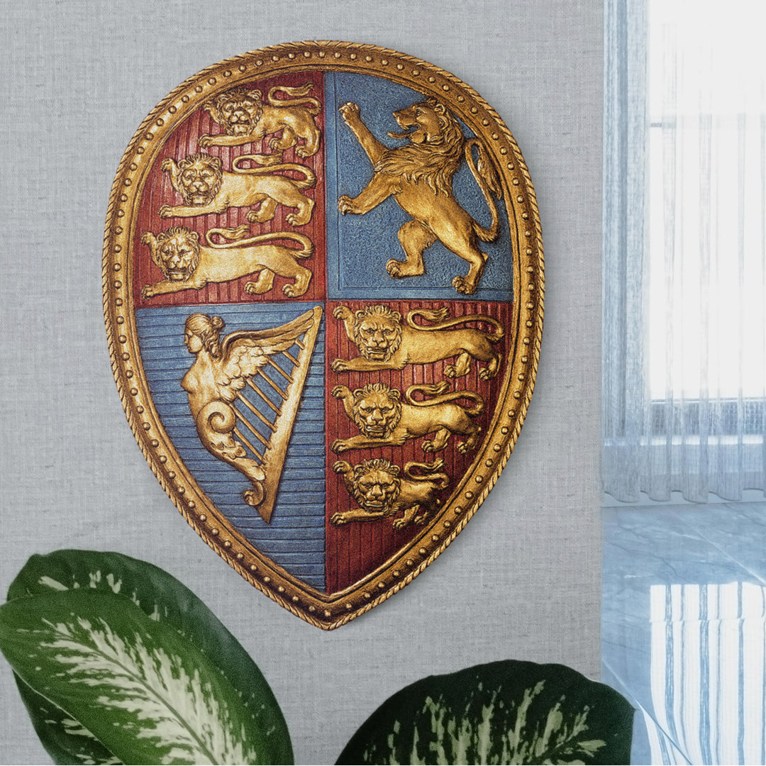 Queen Victoria's Royal Coat of Arms Shield Wall Décor Design Toscano