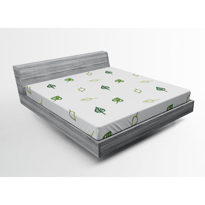 Microfiber Floral Fitted Sheet, Full Fitted Sheet