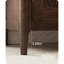 Armoire d'appoint simple et moderne de couleur noyer