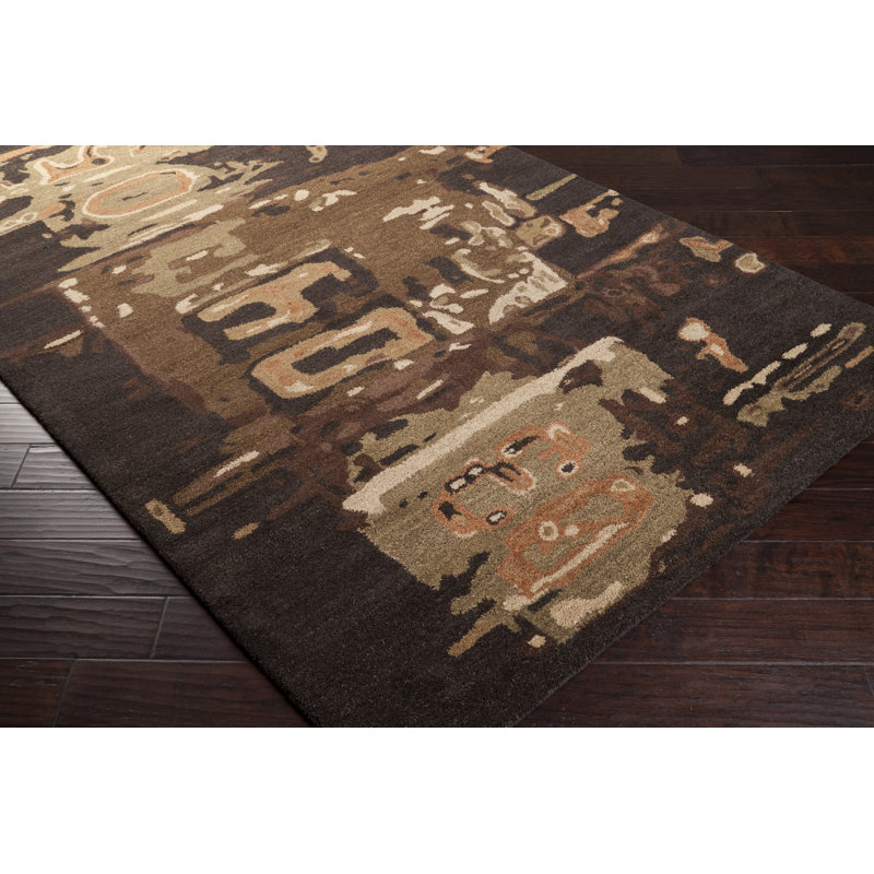 Lisa Wool Abstract Indoor Rug, Rectangle 9' x 13'