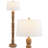 Rustara 61.5" Cottage Farmhouse Turned Resin/Iron LED Floor Lamp