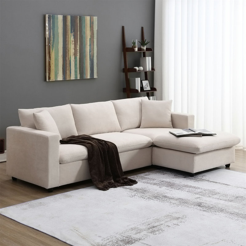 Canapé modulaire 3 pièces rembourré, Mélange de polyester noir