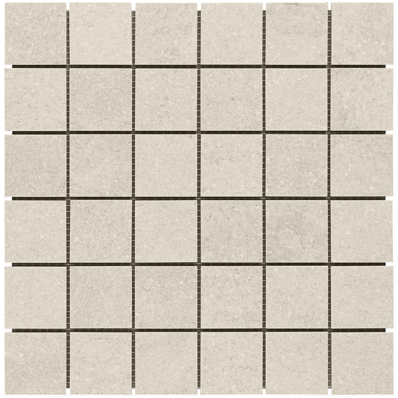 Carreau de mosaïque en porcelaine mate pour plancher et mur mesurant 11,81 po x 11,81 po Mesa (0,97 pieds carrés / chacun)
