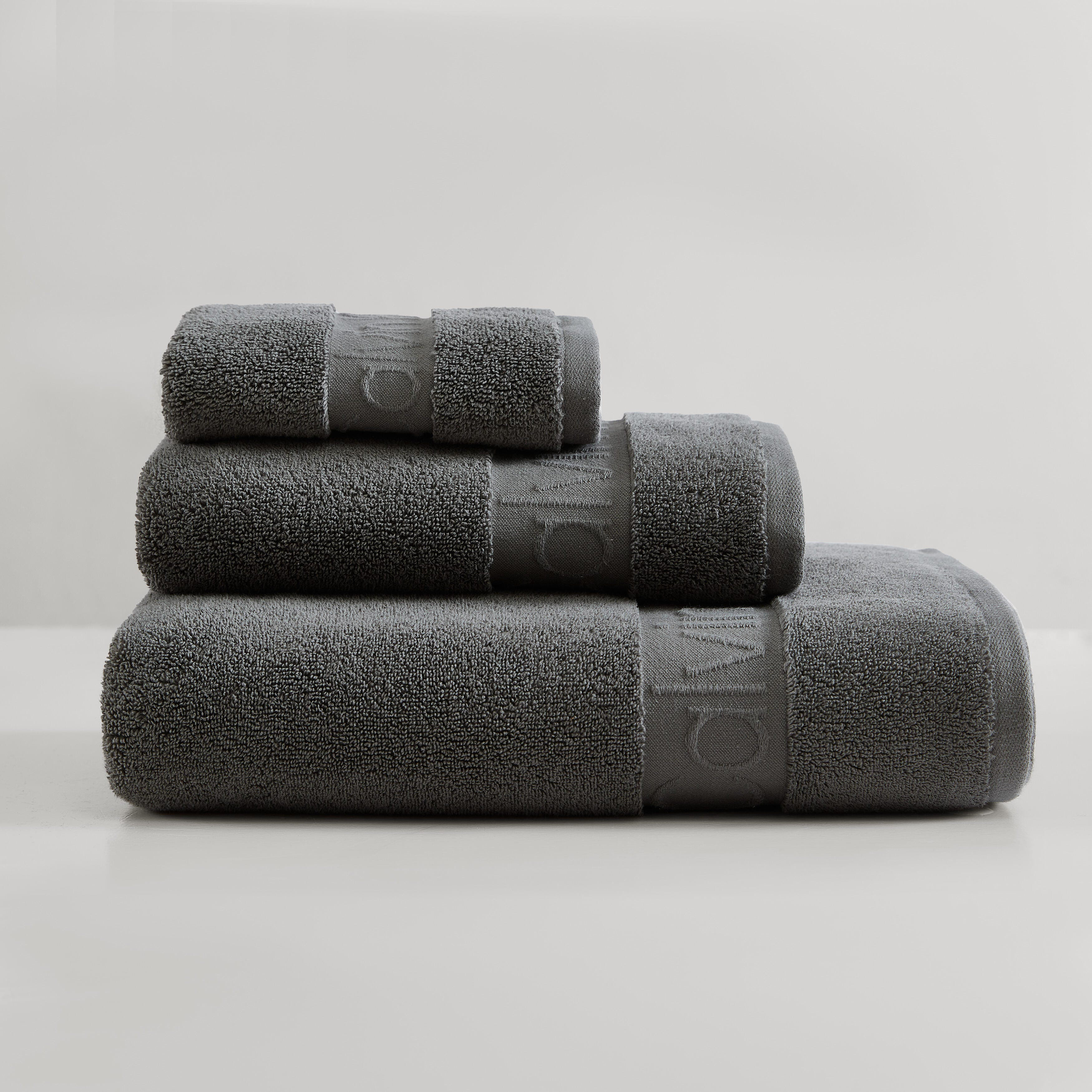 Calvin Klein Iconic Solid Cotton 3 Piece Towel Set | Wayfair