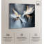 «Art Remedy», toile abstraite grise, naissance d'un ange-111131242-111131244