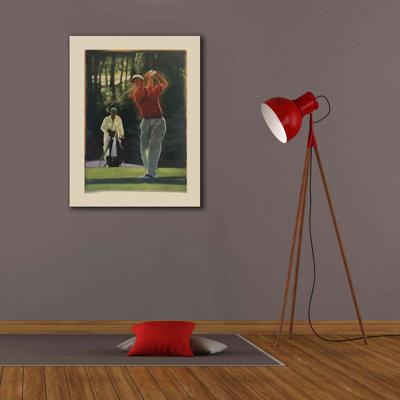«The Golfer» par Bruce Dean, estampe numérique sur toile
