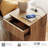 94.5" Modern Wood Reeded Drawer Dresser With Doors, Minimalist Dresser Organizer Storage Cabinet With Charging Station For Bedroom,Living Room, Entryway-1520606796