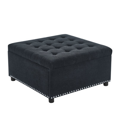 Nail-head Decorative Footstool
