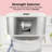 HomeCraft 3-Quart White Stainless Steel Café' Ice Iced Coffee and Tea Brewing System