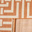 Tapis d'intérieur / extérieur à motif géométrique terre cuite / crème Arneshia-1849381913