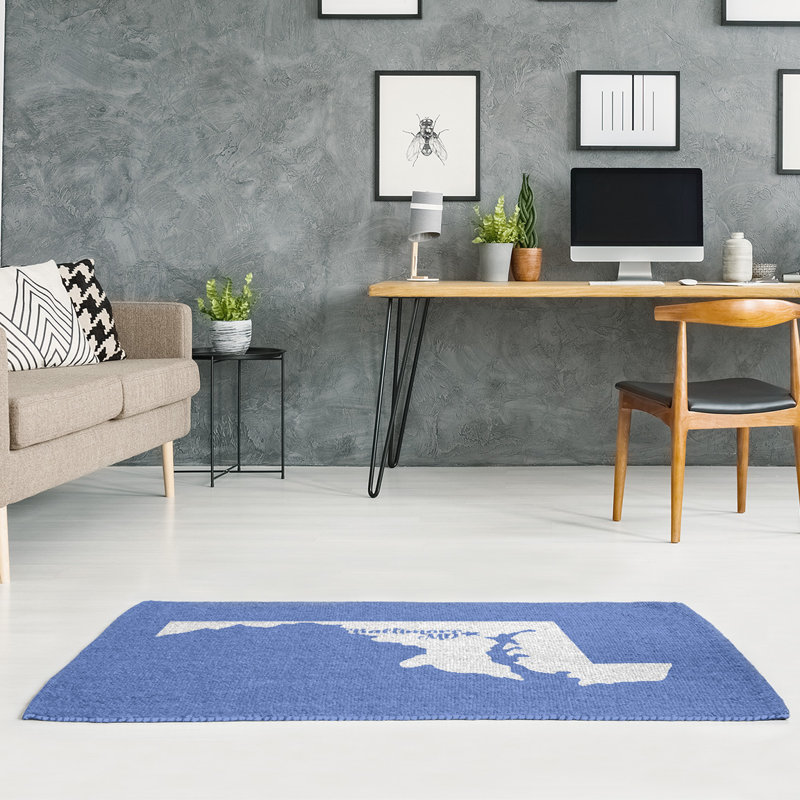 Tapis bleu maryland baltimore, Rectangle 5 pi x 7 pi