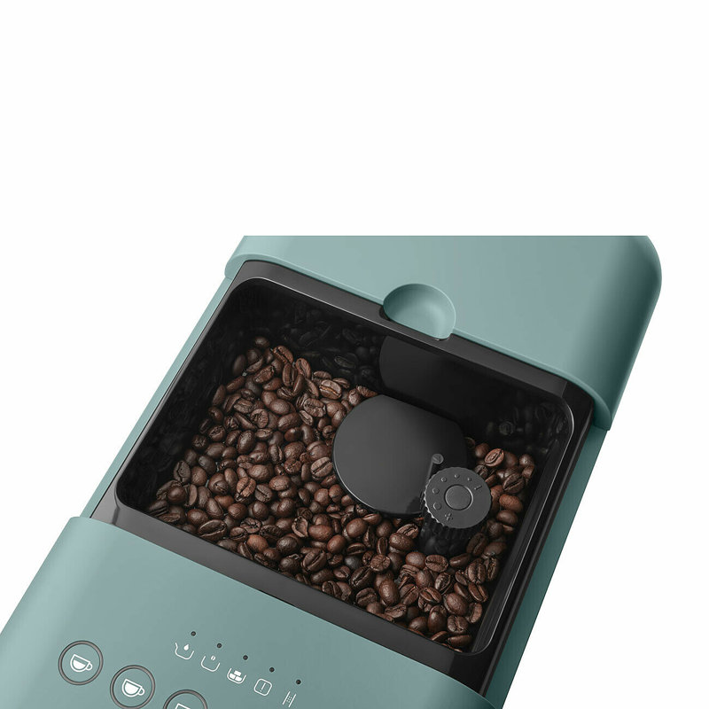 Smeg Fully Automatic Espresso Maker W External Milk Container, Matte Emerald Green