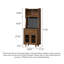 Armoire de rangement scandinave en bois massif