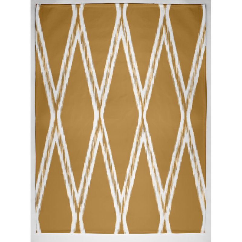 Rosalyn Plain Weave / Muslin Throw Blanket, Yellow