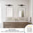 2-Light 36''W Dimmable LED Black Wrought Iron 3000K/4000K/5000K 3CCT Adjustable Vanity Light-303874669-333892519