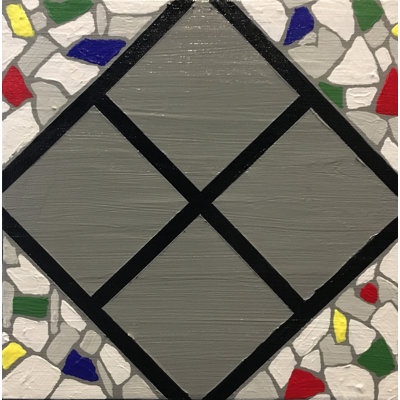 Mini-Square Harmony Painting by Eddie Bruckner
