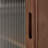 47"H Solid Oak Mid-Century Modern Accent Cabinets with 2 Drawers, Fluted Glass Door-1631944540-1631944530