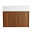Armoire de salle de bain 30 po avec lavabo, portes à fermeture douce, fixation flottante, pour petite salle de bain-126528449