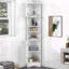 Armoire de rangement multi-fonctionnelle avec deux portes et tablettes réglables, tablette ouverte-1220119670
