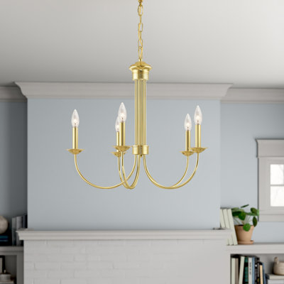 Arunvir 5-Light Dimmable Candle Style Chandelier