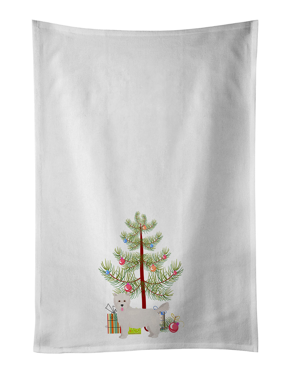 Embroidered Christmas Kitchen Towels, Decorative Holiday Dish Towels Set of  2