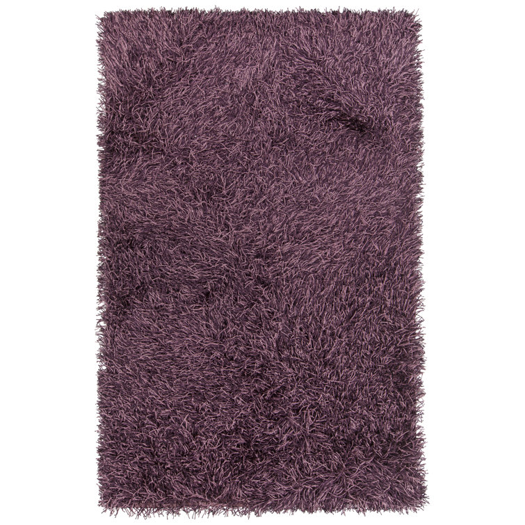 Tapis de zone mauve tissé à la main Faust