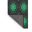 Rose floral/vert/Tapis décoratif noir-31239020