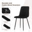 50cm H Velvet Upholstered Metal Side Chair-272616796