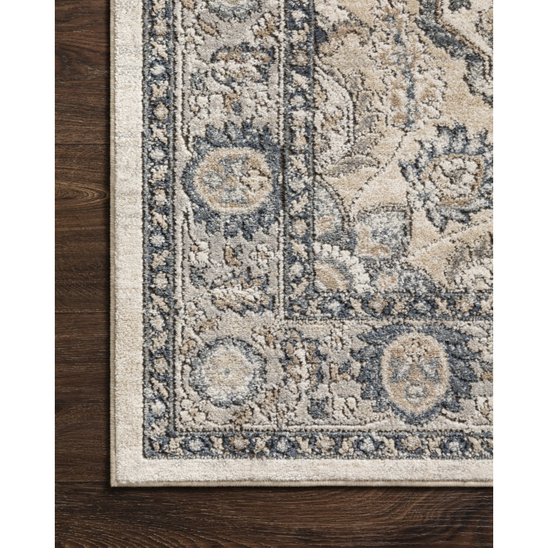 Tapis oriental naturel / gris Sagefield, Tapis de couloir 2 pi 8 po x 10 pi 6 po