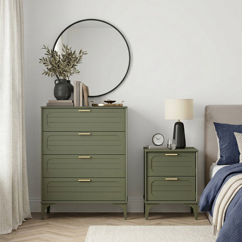 Harrington Storage Duo Bedroom Set, Kale Green