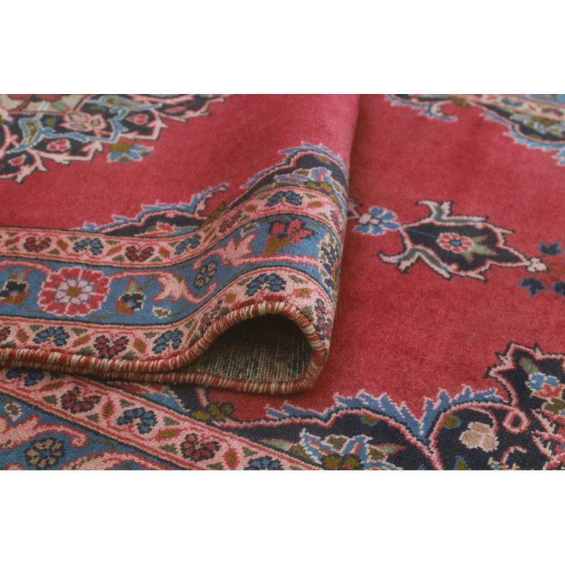One-of-a-Kind 3'1 '' x 9'8" New Age Runner Wool Area Rug in Beige and Blue