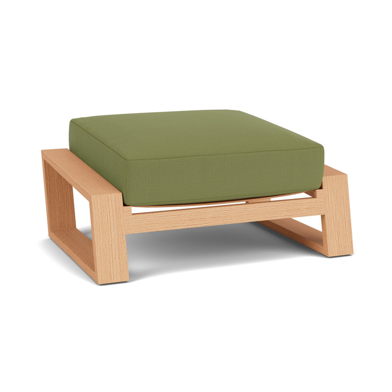 Pursuit Rectangle Outdoor Ottoman Patio Ottoman, Reflections Grass