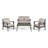 HONOLULU 4PC PE WICKER SET