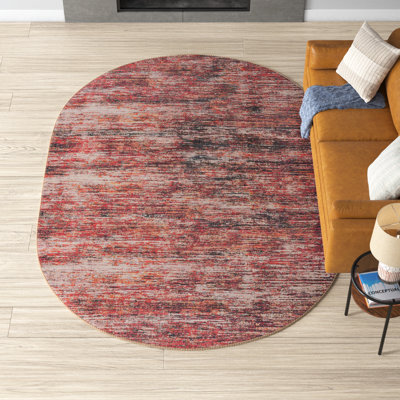 Tapis rouge / gris Montalto
