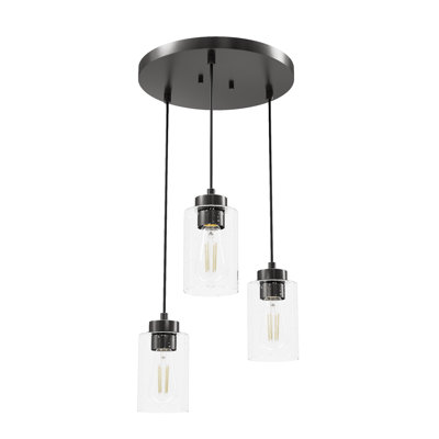 Hartland 3 - Light Cluster Cylinder Pendant