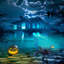 Décoration d'Halloween extérieure 3,25 ", accessoire d'Halloween surdimensionné avec pattes lumineuses pliables