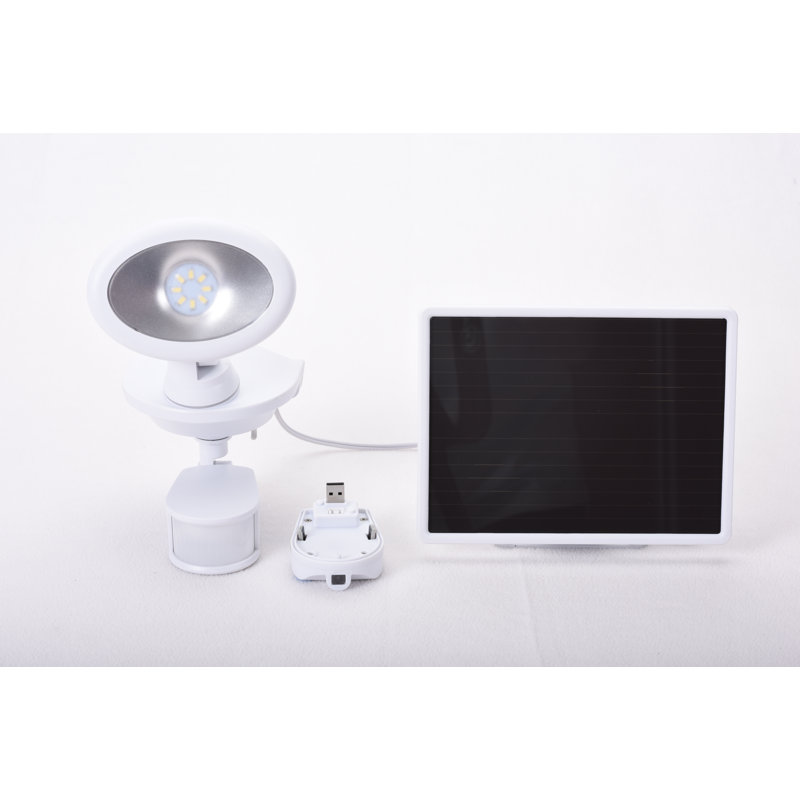 1 - Head LED Solar Powered Outdoor Security Spotlight with Motion Sensor