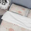 Peach Circle Dots - Ensemble de housse de couette abstrait - Microfibre de polyester