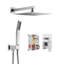 Système de douche à pluie complet 10 po avec valve brute-61592037