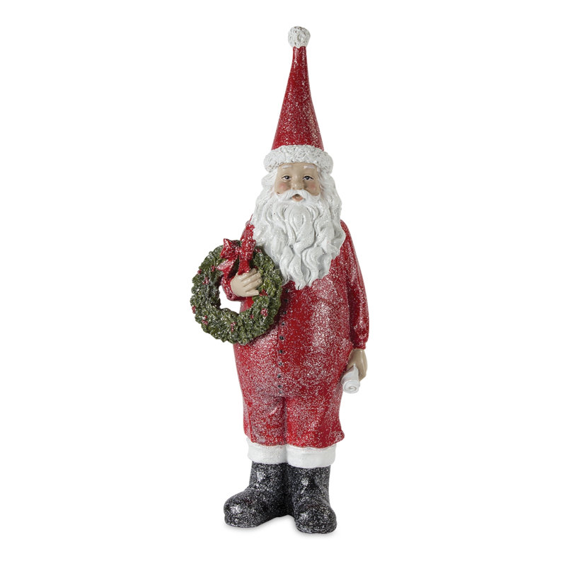 Ensemble 3 pièces de père Noël en résine