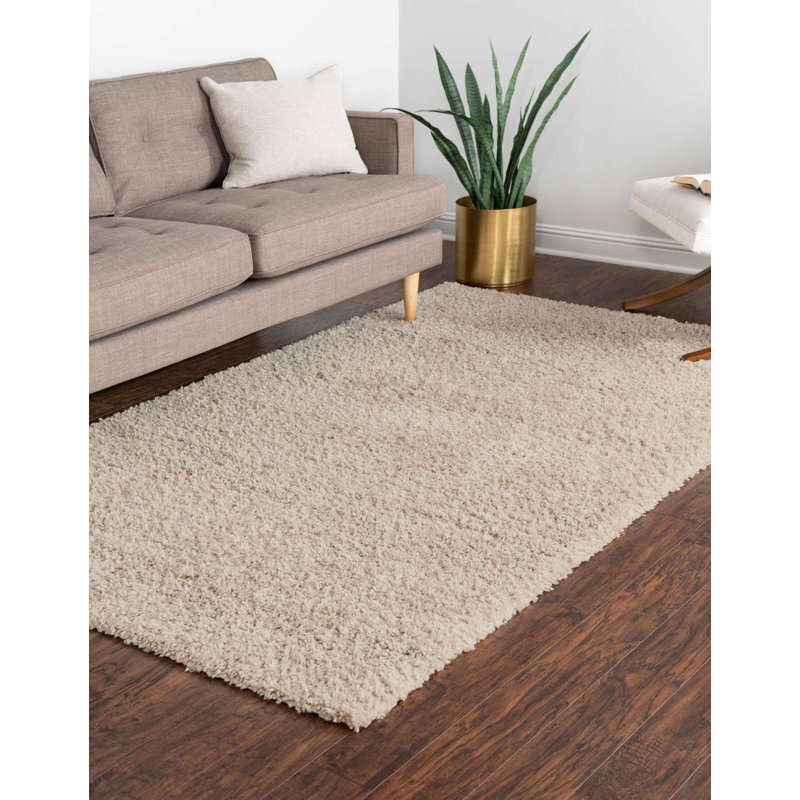 Tapis beige tissé à la machine Analena, Rectangle 9 pi x 12 pi