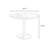 Walnut Round Solid Wood Dining table-2093633018