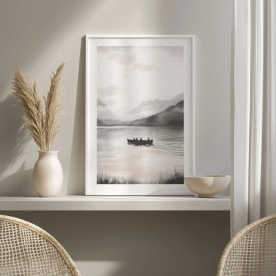 «Misty Crossing», reproduction encadrée