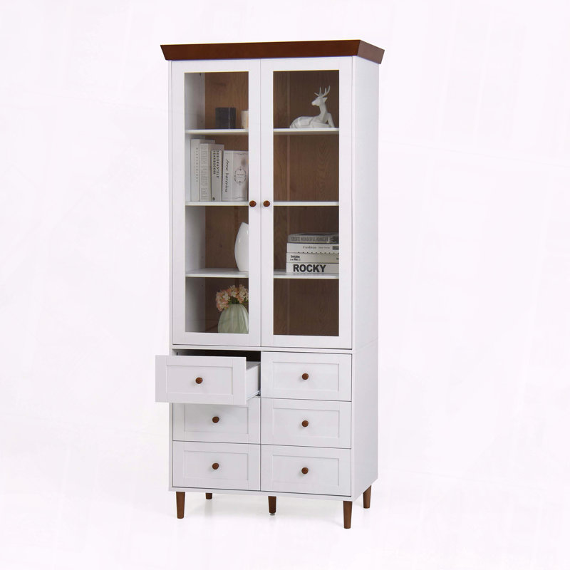 Armoire de rangement vitrée
