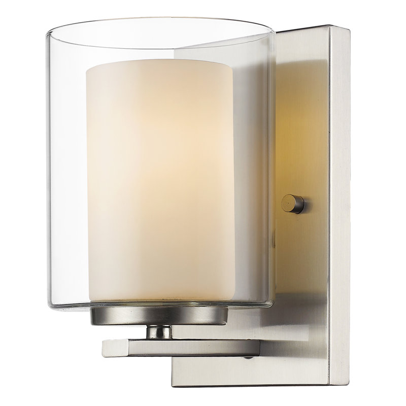 Arie Steel Armed Sconce, Brushed Nickel