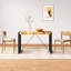 Robert Solid Wood Top Metal Base Dining Table-99363329-33763766