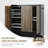 Shoe Storage Cabinet with Smooth Fluted Sliding Doors, 6-Tier Shoe Cabinet Storage for Entryway, Narrow Hidden Shoe Rack for Front Door Entrance-1370680515