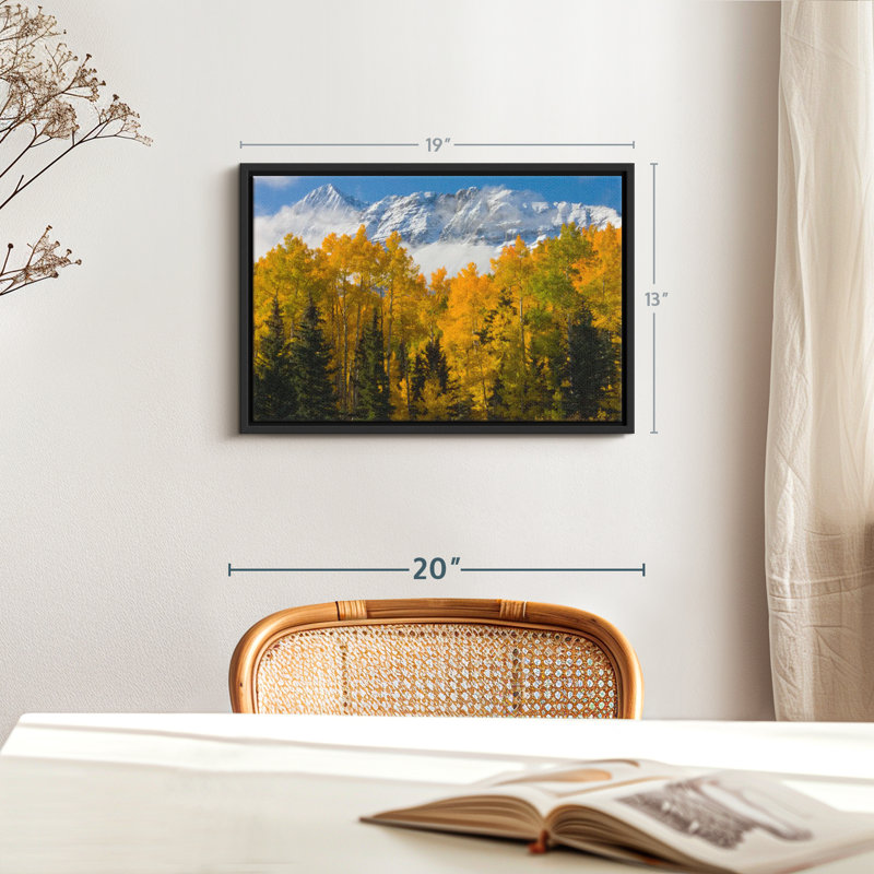 Floral et botanique «Wilson Peak Autumn View Canvas Print», H 13 po x l 19 po