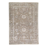 One-of-a-Kind High-Quality Hand-Knotted Brown Area Rug