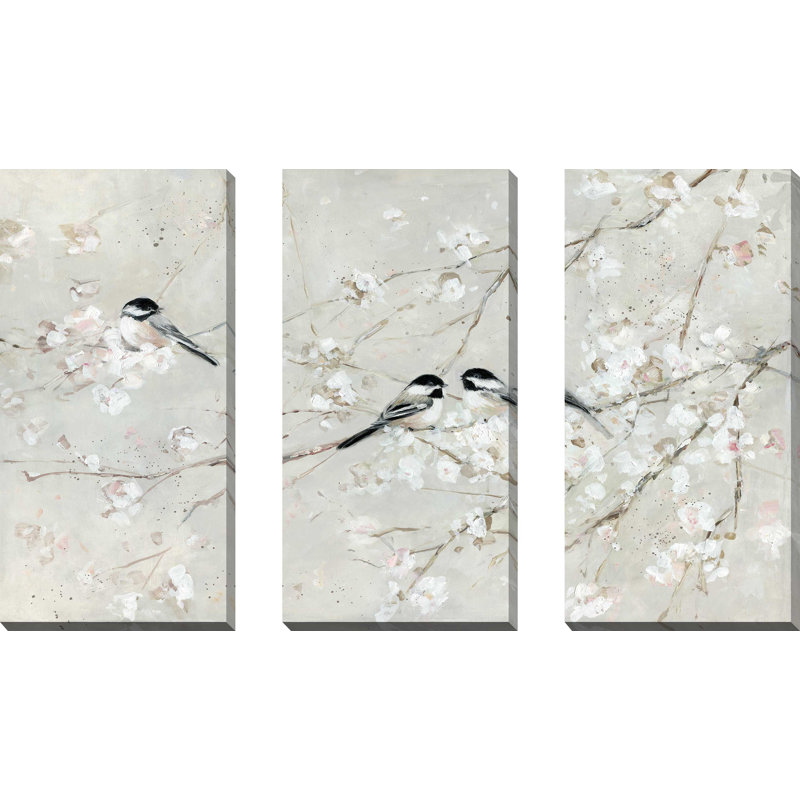 "Nature's Confetti I", ensemble de 3 impressions sur toile